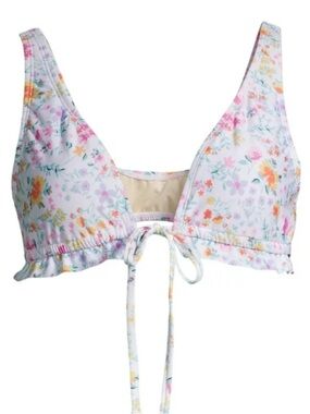 NWT Social Angel Floral Bikini Top